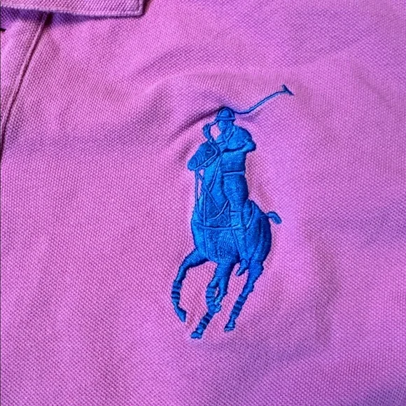 Polo Ralph Lauren mens 3XB Big pink big pony mesh cotton pique polo shirt EUC - Picture 5 of 6